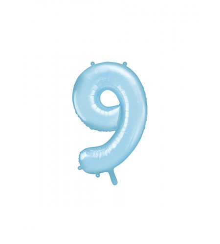 BALÃO AZUL BEBE NUMERO 9